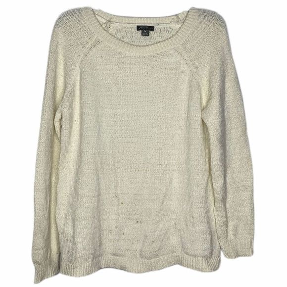 NWOT‎ Eddie Bauer Womens Sweater Size Large Cream - Picture 1 of 4